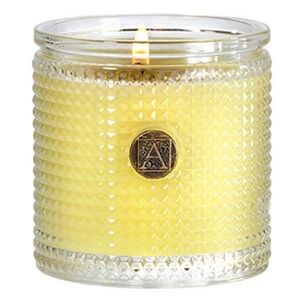 Aromatique Orange & Evergreen Textured Glass Candle NEW